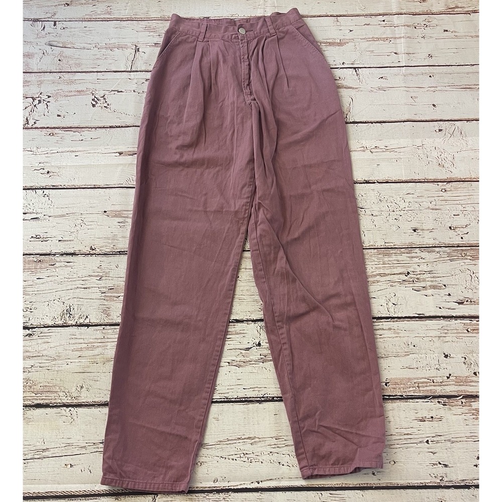 Bongo By Gene Montesano Pants Plum Size 1 Made In USA Womens Inseam 31" Y2K